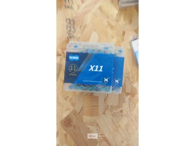 Kmc ketting 11-speed x11 aurora blue 118 schakels (box) - afbeelding 1 van  1