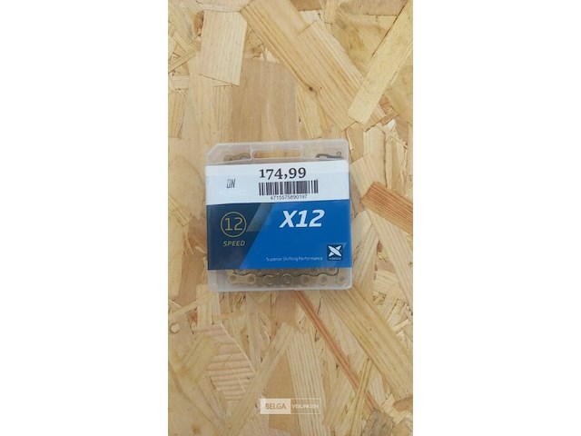 Kmc ketting 12-speed x12 silver/black 126 schakels (box 231) – one size - afbeelding 1 van  1