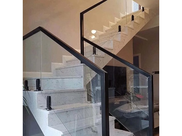 Kmerce grote zwarte roestvrijstalen glasklem - afbeelding 4 van  4