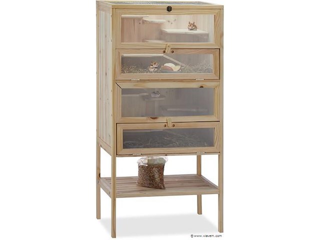 Knaagdieren kooi hout - afbeelding 6 van  8