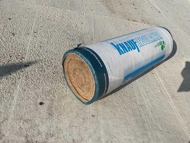 Knauf - 10cm dik 97,2 m2 - ti212 kraft papier - isolatie - glaswol - afbeelding 2 van  2