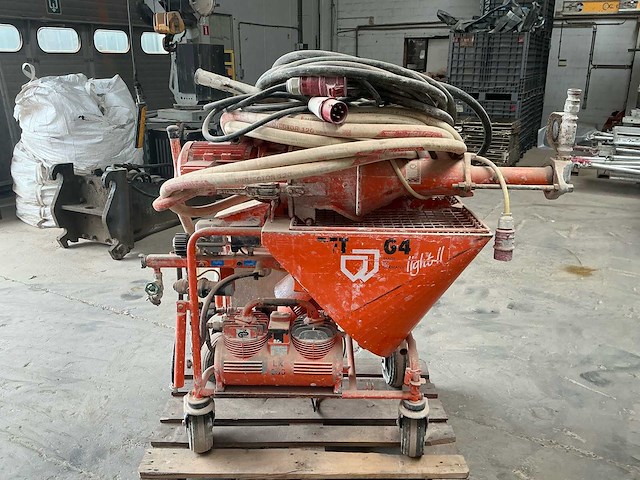 Knauf pft gmbh & co pft g4 light 2 gips spuitmachine - pleistermachine - stucadoorsmateriaal - afbeelding 1 van  18