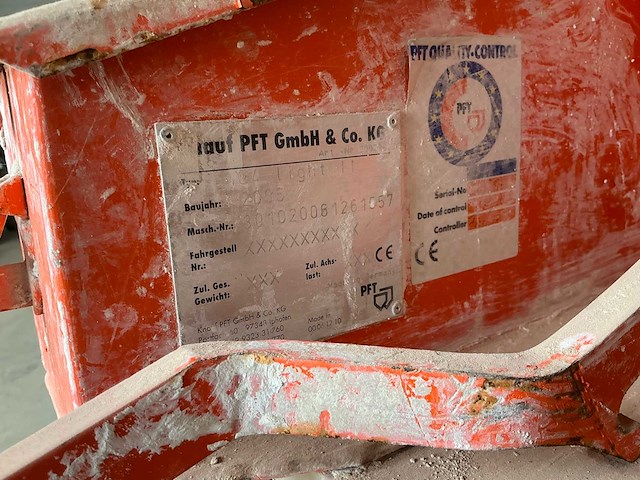 Knauf pft gmbh & co pft g4 light 2 gips spuitmachine - pleistermachine - stucadoorsmateriaal - afbeelding 1 van  17