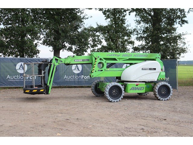 Knikarmhoogwerker niftylift hr21 hybrid diesel + elektrisch 225kg 20m 2014 - afbeelding 1 van  1