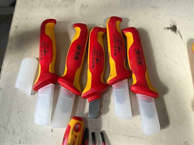 Knipex 1000v schroevendraaier / ontmantelmes (10x) - afbeelding 2 van  5