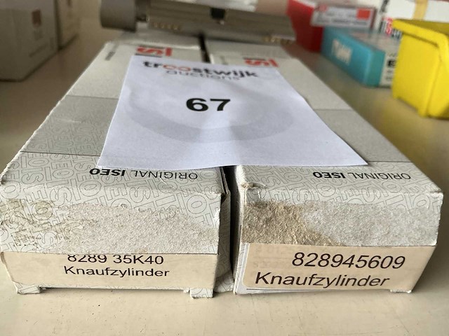 Knop cilinder slot (8x) - afbeelding 1 van  1