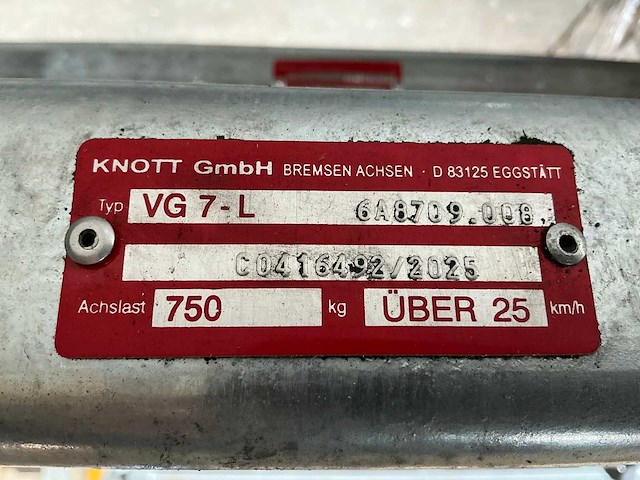 Knott vg7-l as voor aanhangwagen (7x) - afbeelding 5 van  5