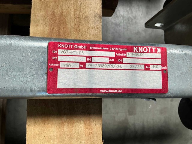 Knott vg7-p11496 as voor aanhangwagen (5x) - afbeelding 4 van  4