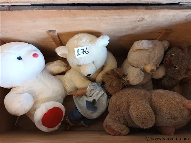 Knuffel beren en pop. 6 stuks - afbeelding 1 van  4