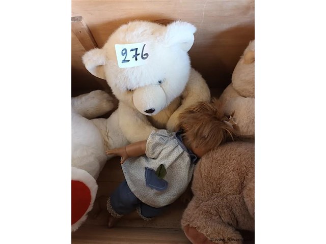 Knuffel beren en pop. 6 stuks - afbeelding 3 van  4