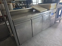 Koel werkbank met saladette diamond gastro line...