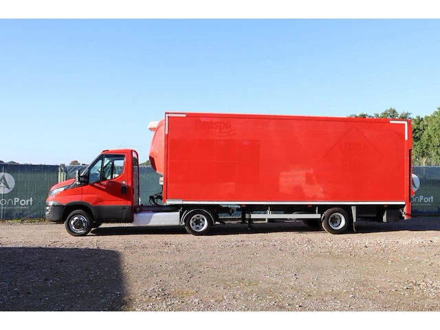 Koelbakwagen iveco 40c18 diesel 180pk 2018 met trailer veldhuizen - afbeelding 1 van  1