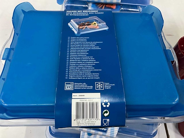 Koelboxen met koelelement & kunststof bekers - afbeelding 4 van  8