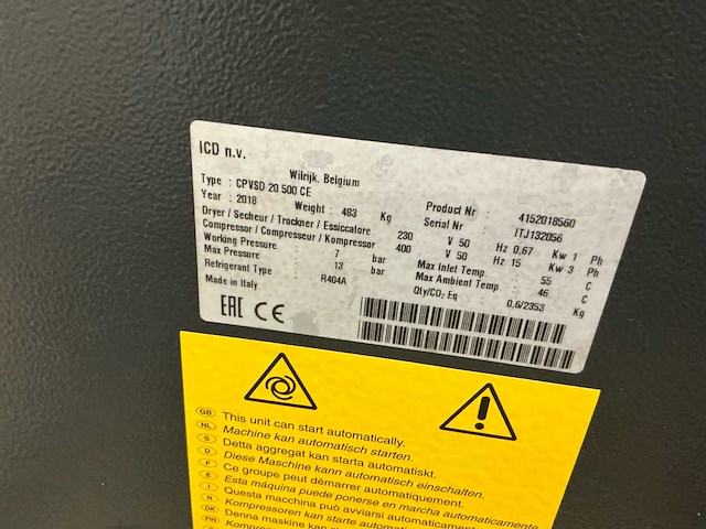 Koelcompressor met luchtketel - afbeelding 8 van  8