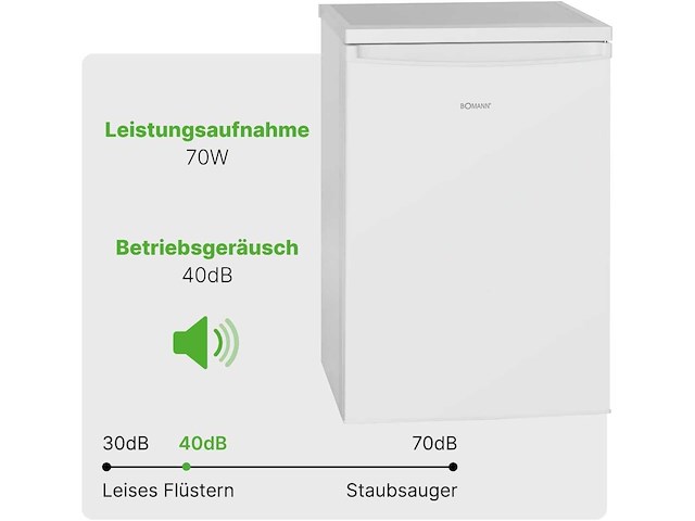 Koelkast 133l wit vs2185-1-wit, netto capaciteit: 133 liter - afbeelding 7 van  8