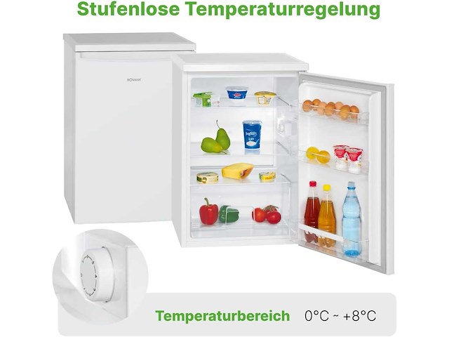 Koelkast 133l wit vs2185-1-wit, netto capaciteit: 133 liter - afbeelding 8 van  8