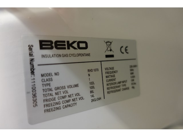 Koelkast beko - afbeelding 3 van  3