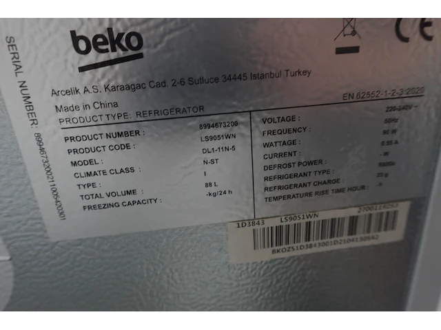 Koelkast beko - afbeelding 4 van  4