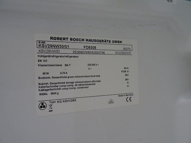 Koelkast bosh - afbeelding 3 van  3