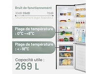 Koelkast en vriezer 269l zwart kg184-1-roestvrij staal/zwart, netto capaciteit: 269 liter - afbeelding 8 van  11
