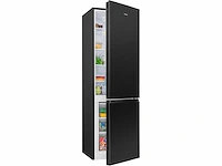 Koelkast en vriezer 269l zwart kg184-1-roestvrij staal/zwart, netto capaciteit: 269 liter