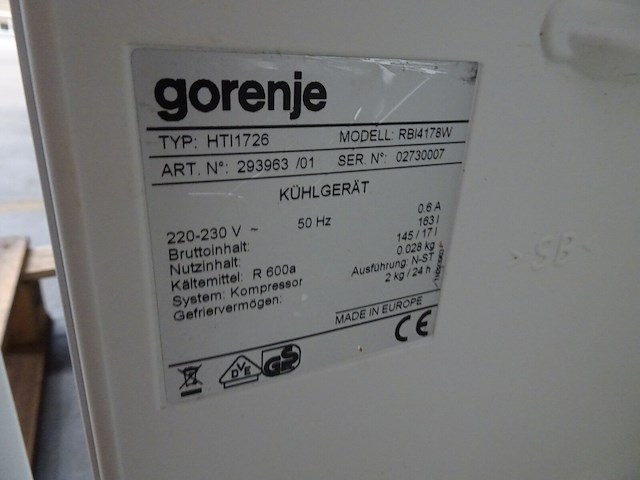 Koelkast gorenje - afbeelding 4 van  4