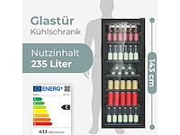 Koelkast met glazen deur | 143 cm - afbeelding 7 van  9
