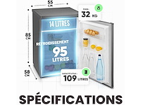 Koelkast met vriesvak | 109 liter - afbeelding 2 van  7