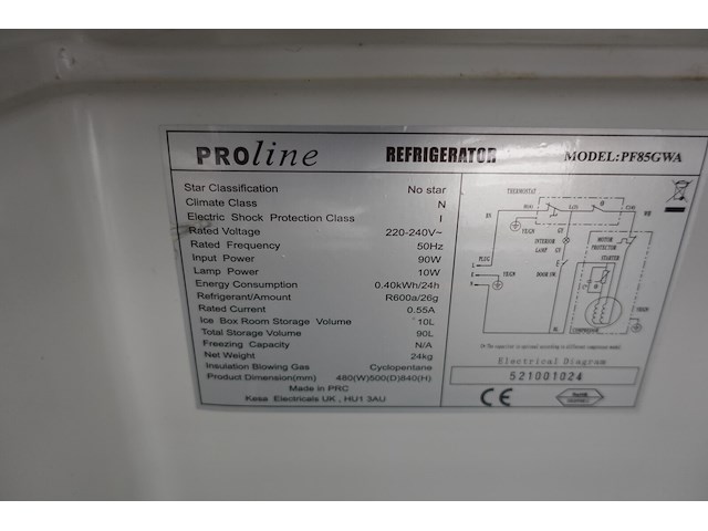 Koelkast proline - afbeelding 4 van  4