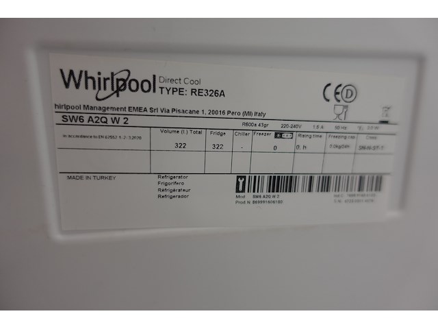 Koelkast whirlpool - afbeelding 7 van  9