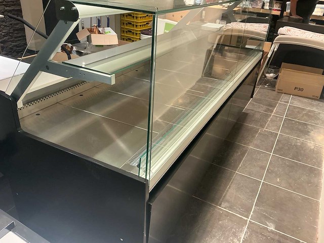 Koeltoog met kassablokken en led verlichting infrico vly 25 winkel toonbank - afbeelding 3 van  16