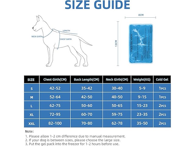 Koelvest voor honden, xxl - afbeelding 2 van  5