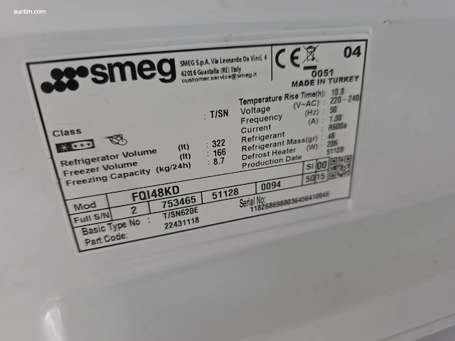 Koel/vries combinatie smeg fqi48kd - afbeelding 12 van  12