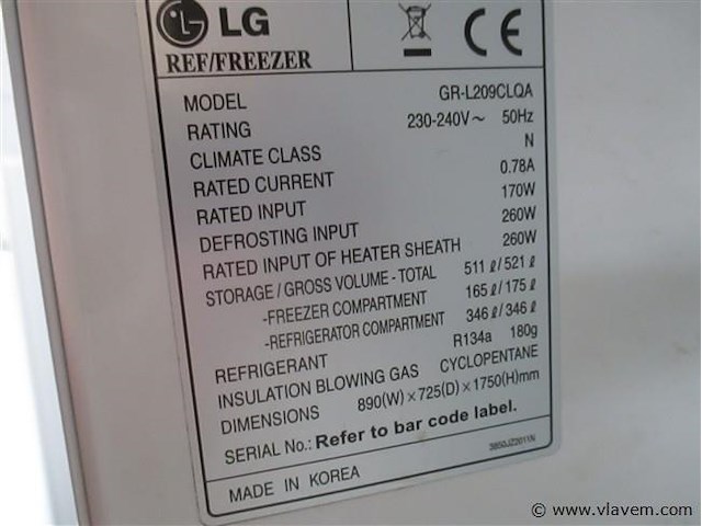 Koel/vrieskast - afbeelding 3 van  4