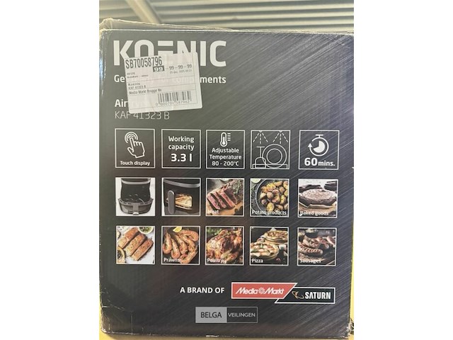 Koenic air fryer 3,3l - afbeelding 3 van  3