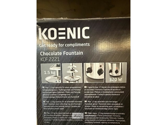 Koenic chocolade fontein - afbeelding 2 van  2