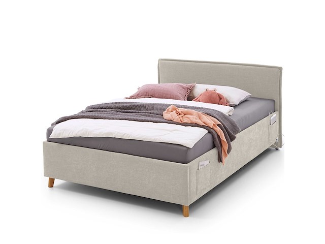 Kofferbed ollie | 90 x 200 cm | beigekleurig design - afbeelding 7 van  7