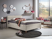 Kofferbed ollie | 90 x 200 cm | beigekleurig design - afbeelding 3 van  7