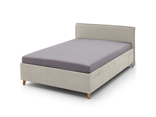 Kofferbed ollie | 90 x 200 cm | beigekleurig design - afbeelding 6 van  7