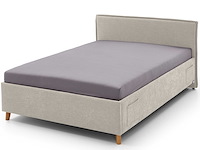 Kofferbed ollie | 90 x 200 cm | beigekleurig design - afbeelding 6 van  7