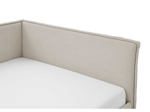 Kofferbed ollie | met rugleuning | 90 x 200 cm | beigekleurig design - afbeelding 3 van  12