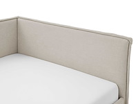 Kofferbed ollie | met rugleuning | 90 x 200 cm | beigekleurig design - afbeelding 3 van  12