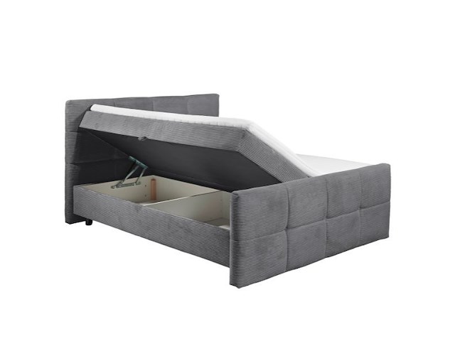 Kofferbed tijuana | inclusief matrastopper | 160 x 200 cm | antraciet - afbeelding 1 van  6