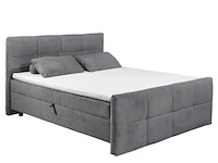 Kofferbed tijuana | inclusief matrastopper | 160 x 200 cm | antraciet - afbeelding 2 van  6