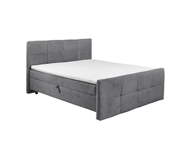 Kofferbed tijuana | inclusief matrastopper | 160 x 200 cm | antraciet - afbeelding 6 van  6