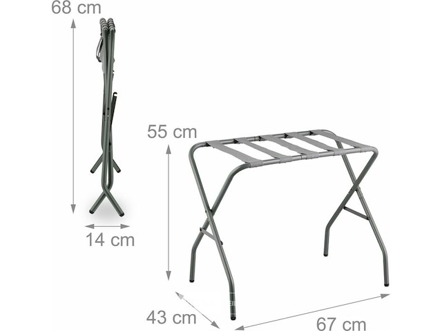 Kofferrek - inklapbaar - afbeelding 2 van  4