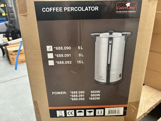 Koffie percolator 5l cater chef - afbeelding 2 van  3
