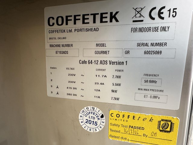 Koffiemachine coffetek 64-12ads - afbeelding 7 van  8