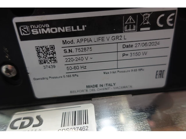 Koffiemachine simonelli + toebehoren - afbeelding 9 van  13