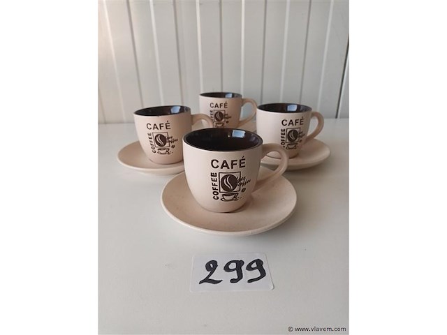 Koffieservies. 8-delig - afbeelding 2 van  2